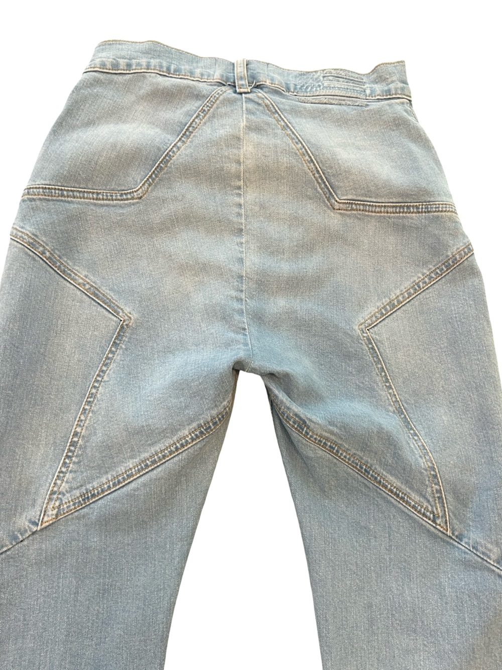 Revice Venus Flares Star Butt Jeans Light Wash High Waisted Boho Retro Denim 28 - Picture 7 of 13